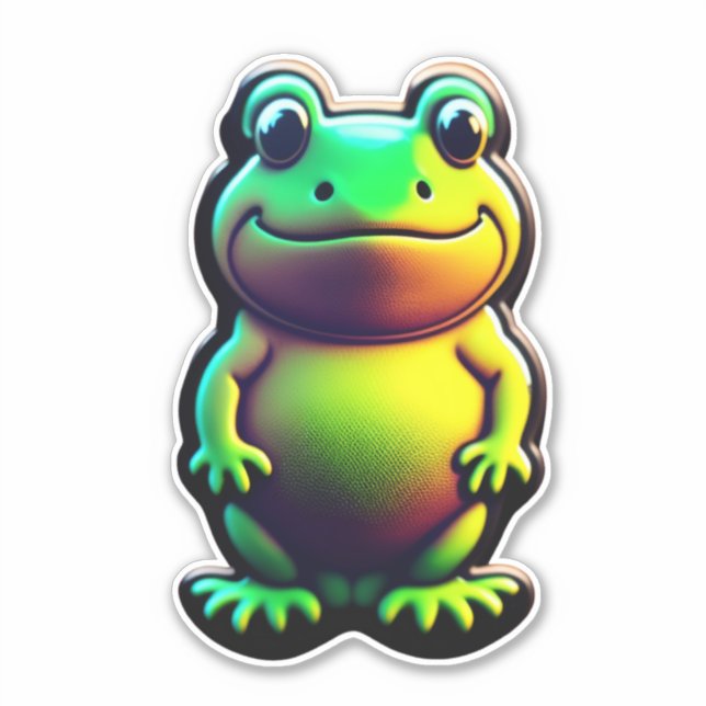 Mit Froschstickerpackungen können Sie kreativ werd Aufkleber (Vorderseite)