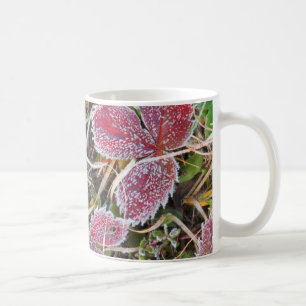 Mit Frost bedeckte Blätter, Kanada Kaffeetasse