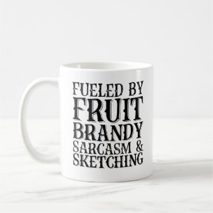 Mit Fruchtmarken angereichert, Sarcasm und Skizze Kaffeetasse