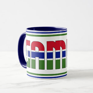 "Mit Gambia trinken" Patriotischer Kaffeebecher Tasse