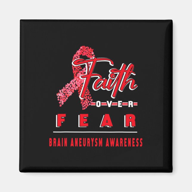 MIT GEHIRN ANEURYSM AWARENESS FAITH IMMER OVER F MAGNET (Vorne)