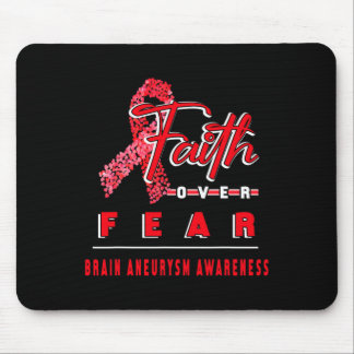 MIT GEHIRN ANEURYSM AWARENESS FAITH IMMER OVER F MOUSEPAD