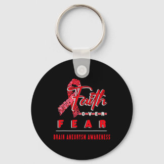 MIT GEHIRN ANEURYSM AWARENESS FAITH IMMER OVER F SCHLÜSSELANHÄNGER
