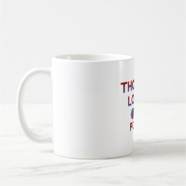 Mit geringer Gehirnleistung laufen Kaffeetasse