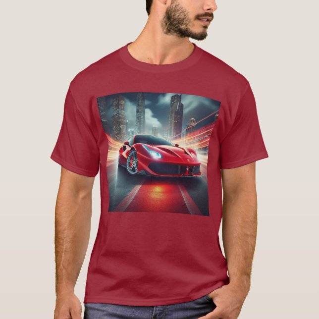 Mit Geschwindigkeit angetrieben: Auto Lover's Grap T-Shirt (Vorderseite)