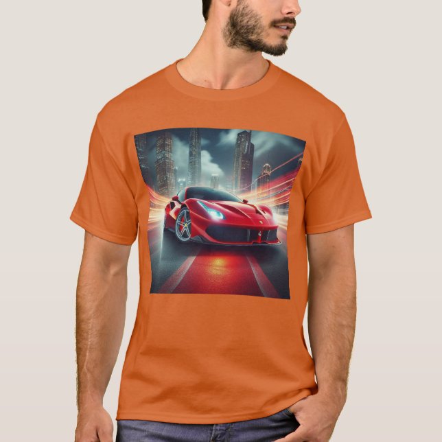 Mit Geschwindigkeit angetrieben: Auto Lover's Grap T-Shirt (Vorderseite)