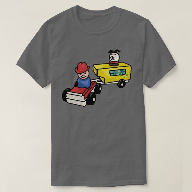Mit Glück unterwegs T-Shirt (Design vorne)
