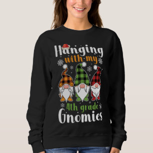 Mit Gnomies verbringen Weihnachten Weihnachten Wei Sweatshirt