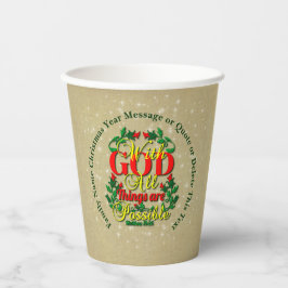 Mit Gott alles Mögliche Bibelangebot 20xx Pappbecher