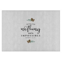 Mit Gott darf nichts unmöglich sein