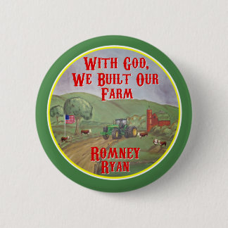 Mit Gott errichteten wir unseren Bauernhof Romney Button