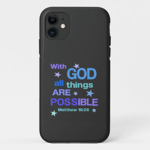 Mit Gott ist alles möglich Bibelverse Case-Mate iPhone Hülle