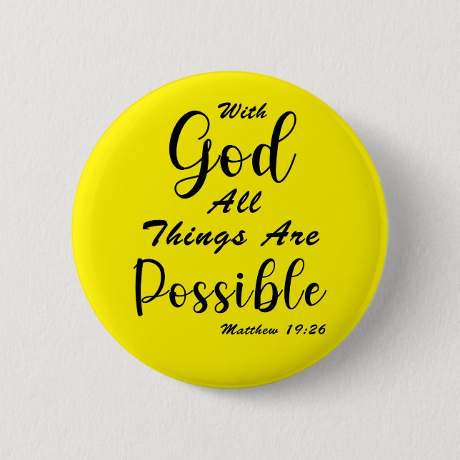 Mit Gott ist alles möglich Button (Vorderseite)