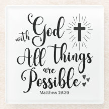 Mit Gott ist alles möglich - Matthew 19:26