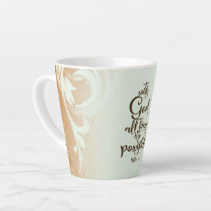 Mit Gott ist alles möglich Matthew 19:26 Milchtasse