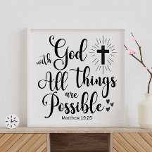 Mit Gott ist alles möglich - Matthew 19:26