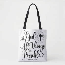 Mit Gott ist alles möglich - Matthew 19:26 Tasche
