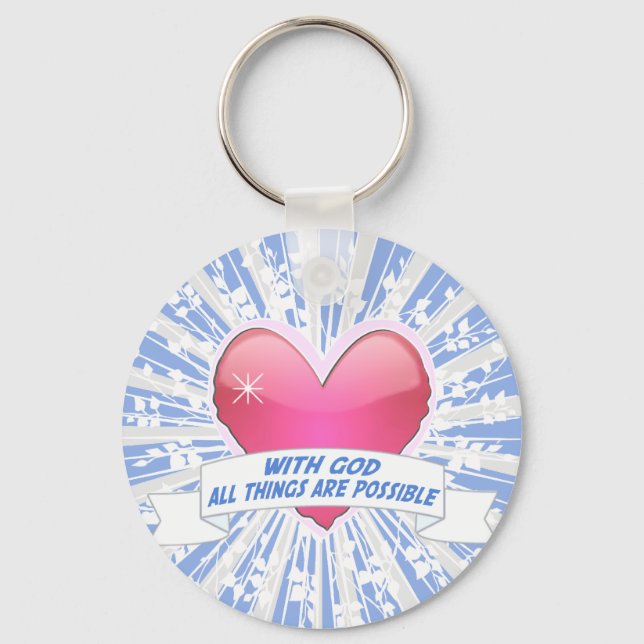Mit Gott ist alles möglich Schlüsselanhänger (Vorderseite)