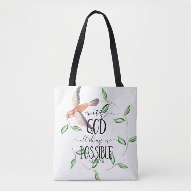 Mit Gott ist alles möglich Tasche (Vorderseite)