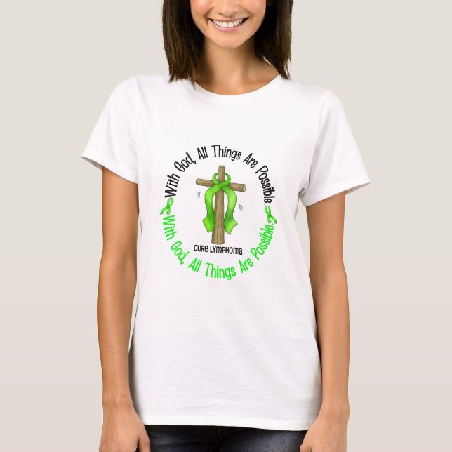 MIT GOTT-KREUZ Non-Hodgkins Lymphom-T - Shirts (Vorderseite)