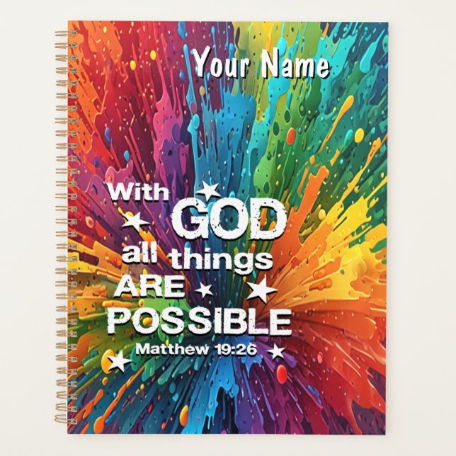 Mit Gott Matthäus 19-26 Planer (Vorderseite)