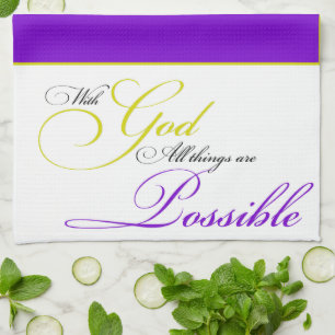 Mit Gotthandtuch Geschirrtuch