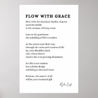 Mit Grace Faith Poesie Art Poster Dekoration