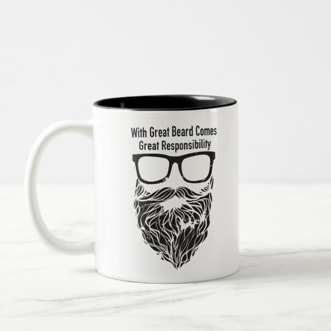 Mit Great Bart kommt eine große Verantwortung Zweifarbige Tasse (Links)