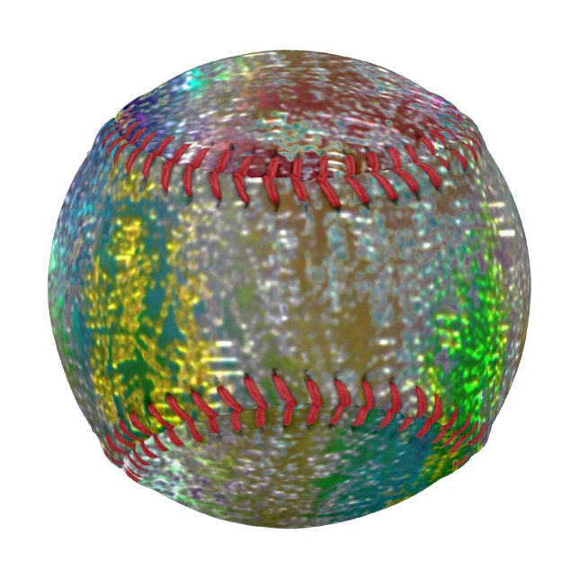 Mit Grooves gefärbt und farbig gebrannt Baseball (Vorderseite)