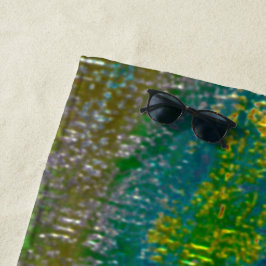 Mit Grooves gefärbt und farbig gebrannt Strandtuch