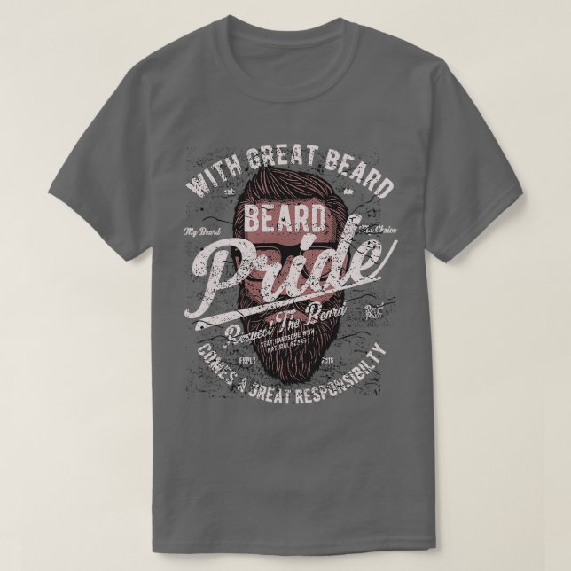 Mit Großem Bart kommt eine große Verantwortung 2 T-Shirt (Design vorne)