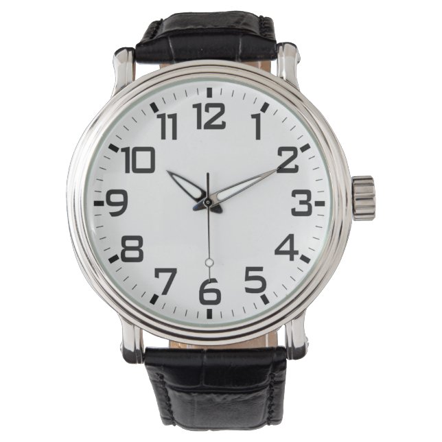 Mit großen Zahlen überwachen Armbanduhr (Vorderseite)