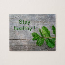 Mit grünen Kräuter gesund bleibe