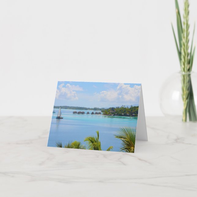 Mit Gruß wegsegeln Karte (Vorderseite)