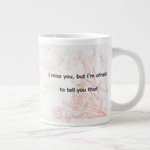 Mit herzlicher Botschaft vermissen Sie Romantik Jumbo-Tasse