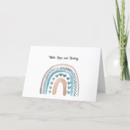 Mit Hoffnung und Heilung Dankeskarte