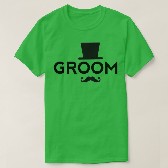 Mit Hut und Schnurrbart wachsen T-Shirt (Design vorne)