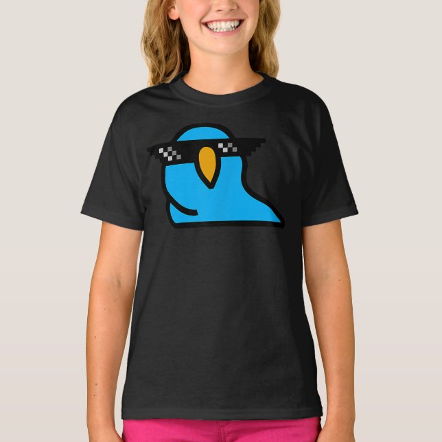 Mit ihm Party Papagei | Niedliche griechische Cool T-Shirt (Vorderseite)