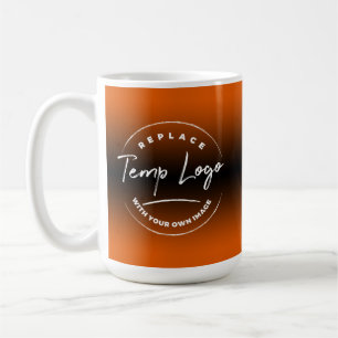 Mit Ihrem Firmenlogo, Orange Ombre Kaffeetasse