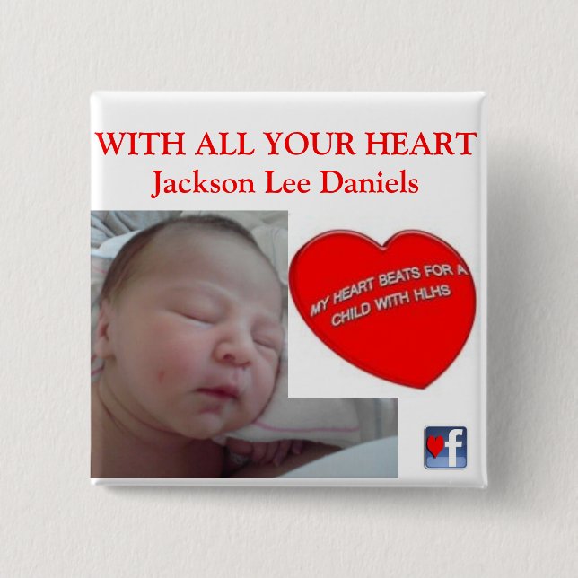 MIT IHREM GANZEM HERZ Jackson-Lee Daniels Button (Vorderseite)