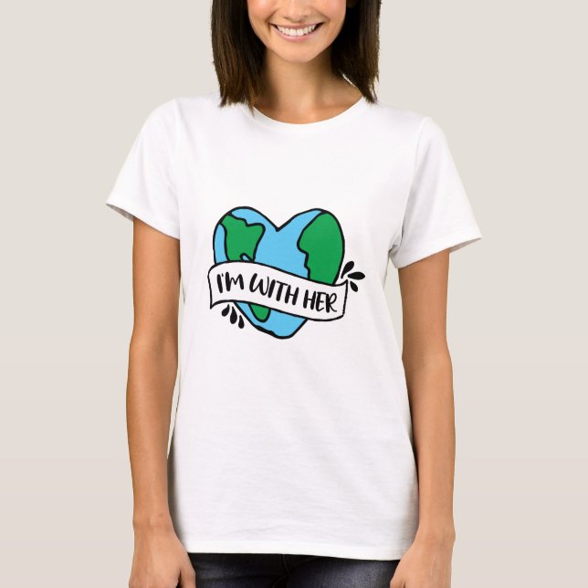 Mit ihrem umweltfreundlichen Icon Happy Earth Clip T-Shirt (Vorderseite)