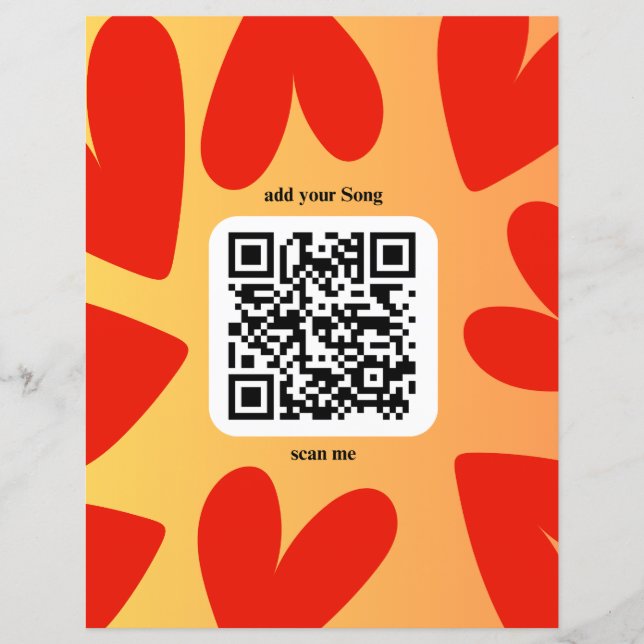 Mit individuellen persönlichen Song per QR-Code (Vorderseite)
