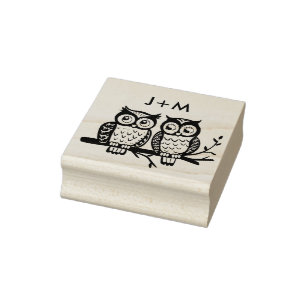 Mit Initialen 🌈 Ewige Einheit Gummistempel