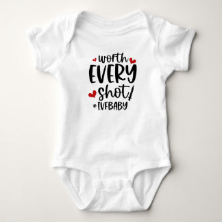 Mit jedem Shot Niedliches IVF Baby Baby Strampler