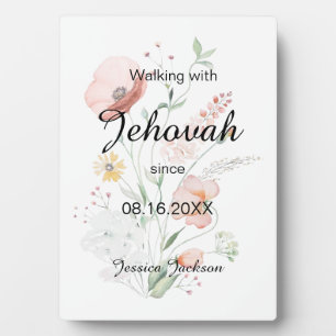 Mit Jehova wandeln seit der Taufe Fotoplatte