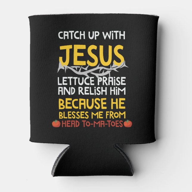 Mit Jesus einholen Dosenkühler (Vorderseite)