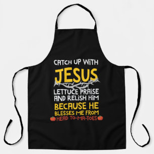 Mit Jesus Schritt halten Schürze