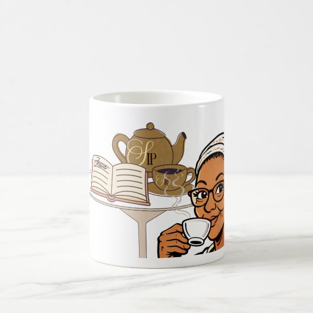 Mit Jesus und meiner Teetasse (Mittel)