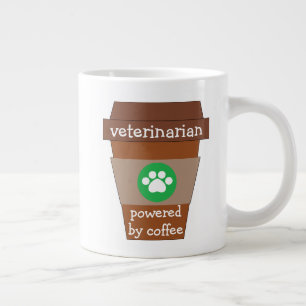 Mit Kaffee betriebener Tierarzt Jumbo-Tasse
