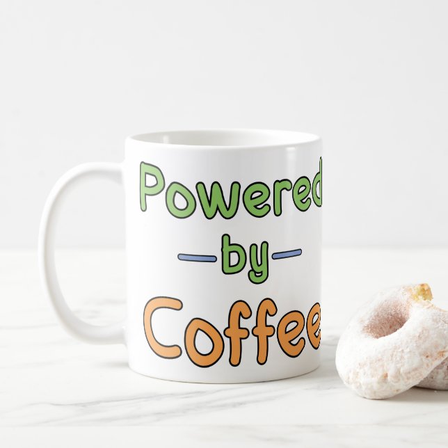 Mit Kaffee versorgt Kaffeetasse (Mit Donut)